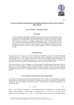 capacity-demand diagram methods based on inelastic design