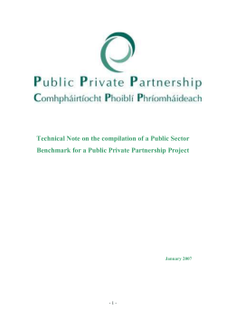 public sector benchmark - Public Private Partnership