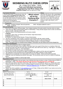 Tournament Information