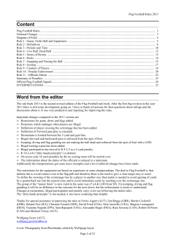 IFAF Flag Rules 2013x