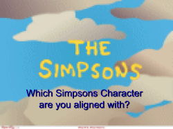 Simpson Types - Stellar Leadership