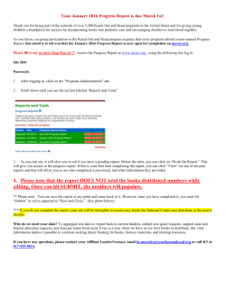 4. Please note that the report DOES NOT total the books distributed