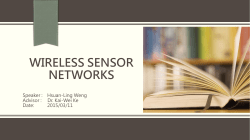 Sensor Networks Communication Architecture
