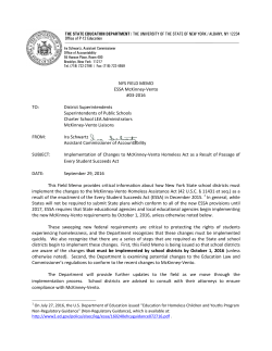 NYS FIELD MEMO ESSA McKinney-Vento #03 - NYS