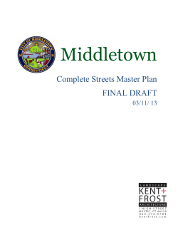 Middletown Complete Streets Master Plan