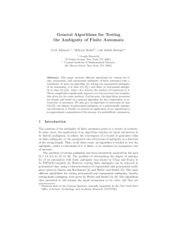 General Algorithms for Testing the Ambiguity of Finite Automata