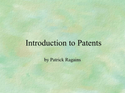 Patent Searching Workshop, August 15, 2000