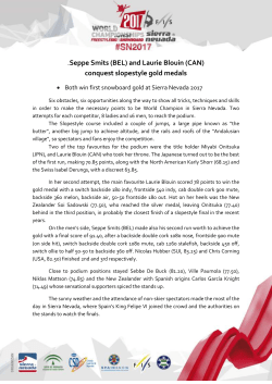 Seppe Smits (BEL) and Laurie Blouin (CAN)