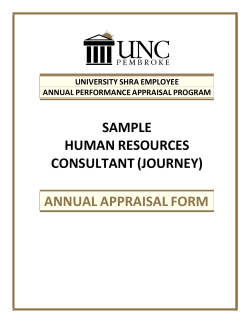 SAMPLE HUMAN RESOURCES CONSULTANT (JOURNEY