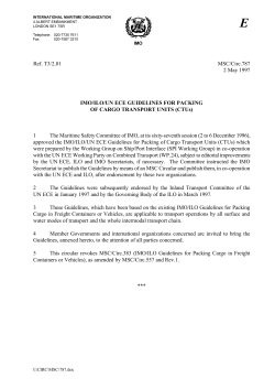IMO/ILO/UNECE Guidelines