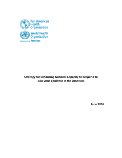 Strategy for Enhancing National Capacity to Respond to Zika virus