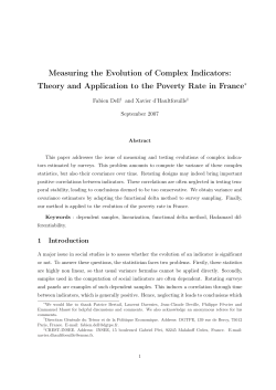 Measuring the Evolution of Complex Indicators: Theory and