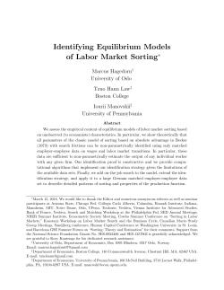 Identifying Equilibrium Models of Labor Market Sorting