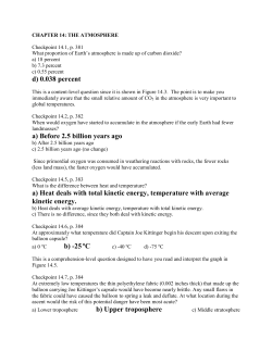 Check point answers for Ch. 14 and 15