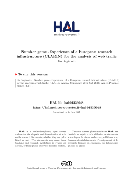 Number game -Experience of a European research infrastructure