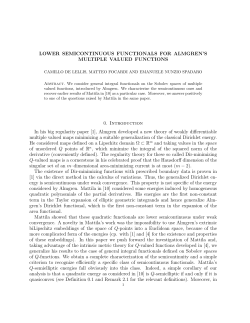 LOWER SEMICONTINUOUS FUNCTIONALS FOR