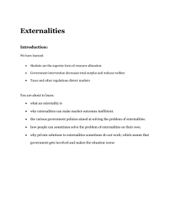 Negative Externalities