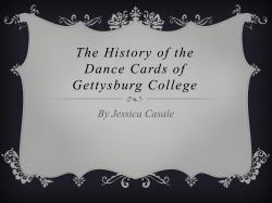 The Story Behind the Dance Cards of Gettysburg College