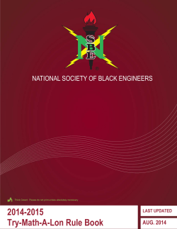 2014-2015 Try-Math-A-Lon Rule Book