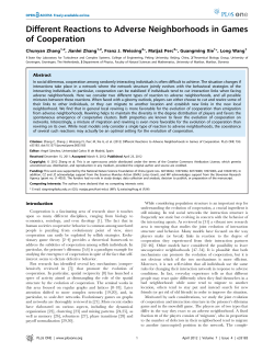 Different reactions to adverse neighborhoods in games of cooperation