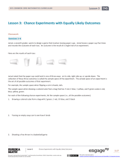 Grade 7 Mathematics Module 5, Topic A, Lesson 3
