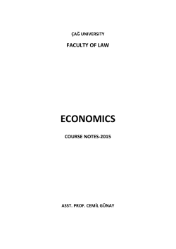 çağ university faculty of law economics course notes