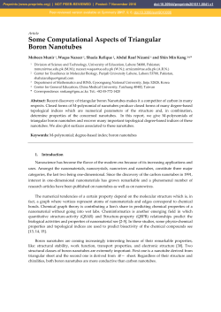 Some Computational Aspects of Triangular Boron Nanotubes
