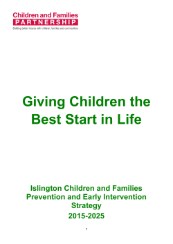 Early Intervention and Prevention Strategy