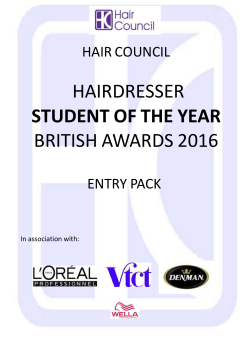 Entry Pack 2014 - The Hair Council
