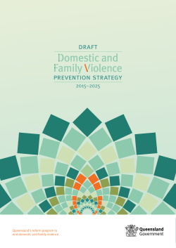 Draft Domestic and Family Violence Prevention Strategy 2015-2025