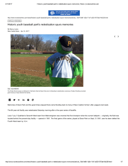 Historic youth baseball park`s rededication spurs