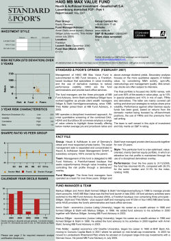 haig mb max value fund