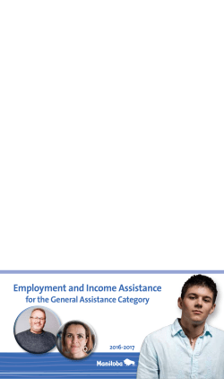 Employment and Income Assistancefor the General Assistance