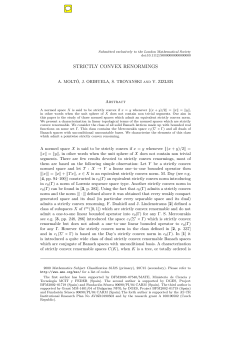 strictly convex renormings