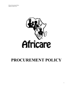 procurement policy
