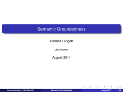 Semantic Groundedness