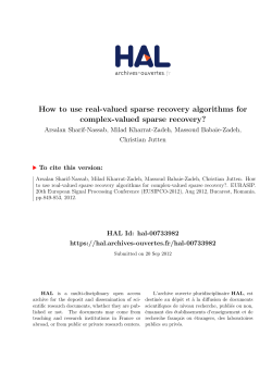 How to use real-valued sparse recovery algorithms for complex