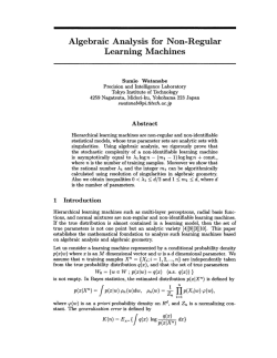 Algebraic Analysis for Non-regular Learning Machines