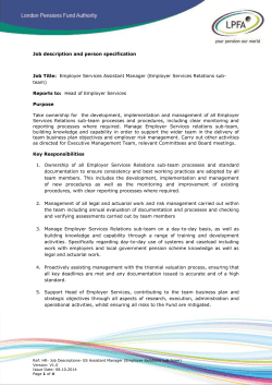 Job Title: Employer Services Assistant Manager