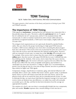 TDM Timing