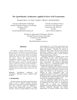 An AgentMatcher Architecture Applied to Power Grid Transaction