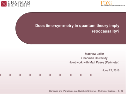 Does time-symmetry in quantum theory imply retrocausality?