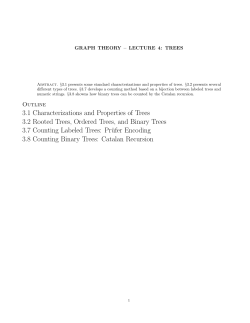 3.1 Characterizations and Properties of Trees 3.2 Rooted Trees