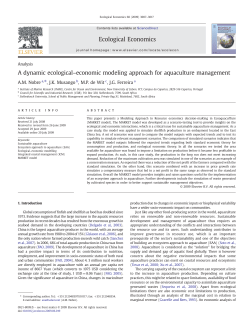 A dynamic ecological&ndash;economic modeling approach for aquaculture