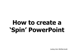 How to create `spin` PowerPoint`s