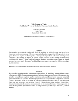 Tall, Grande, or Venti: Presidential Powers in the United States and