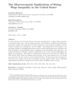 The Macroeconomic Implications of Rising Wage Inequality in the