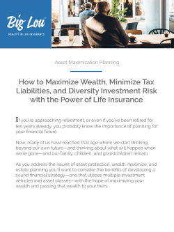 How to Maximize Wealth, Minimize Tax