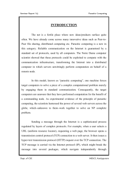 parasitic computing - 123SeminarsOnly.com