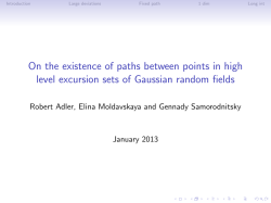 On the existence of paths between points in high level